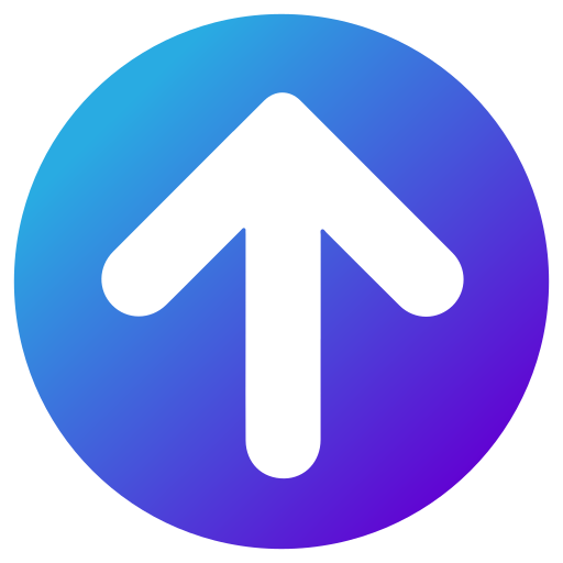 circle up arrow button